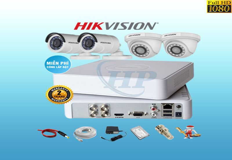 Bộ 4 Mắt Camera Hikvision Giá Rẻ Lắp Đặt Trọn Gói 3 bo-4-mat-camera-hikvision-gia-re