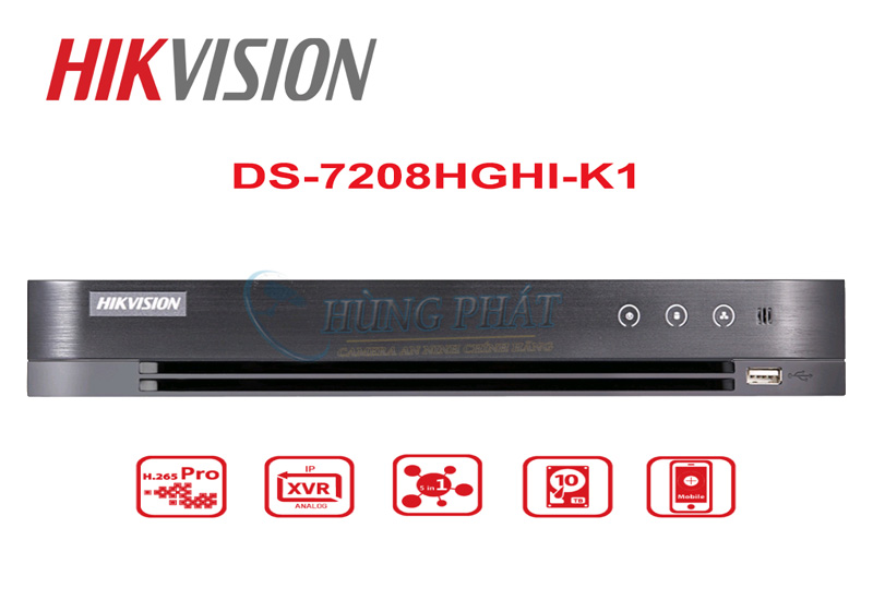 Bộ 5 Mắt Camera Hikvision Giá Rẻ Lắp Đặt Trọn Gói 5 dau-ghi-hikvision-ds-7208-hghi-k1